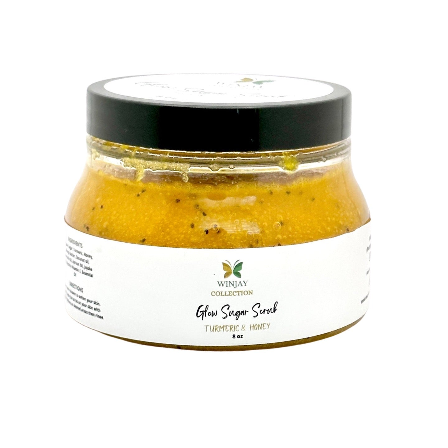 Glow Scrub | Turmeric, Honey and Kojic Acid Brightening Sugar Scrub